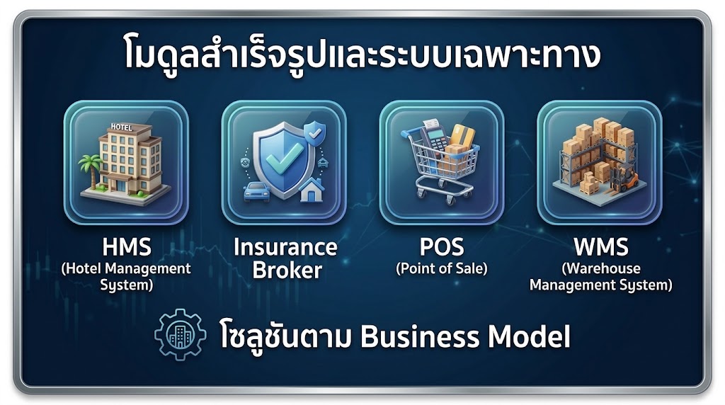 2. บริการรับเขียน Custom Addons Module เกี่ยวกับระบบ Odoo ERP