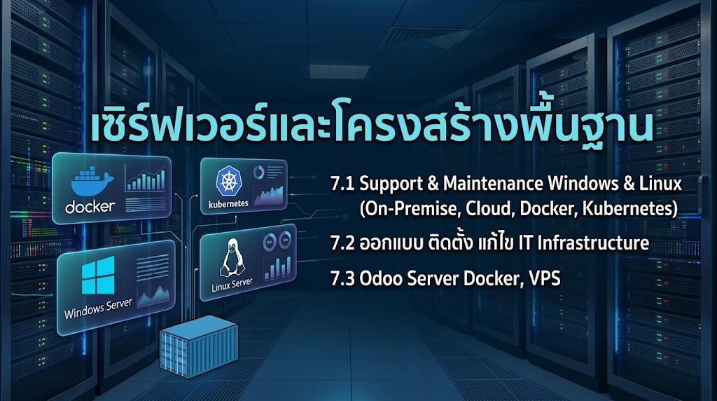 8. บริการติดตั้งดูแลและจัดการระบบเซิร์ฟเวอร์